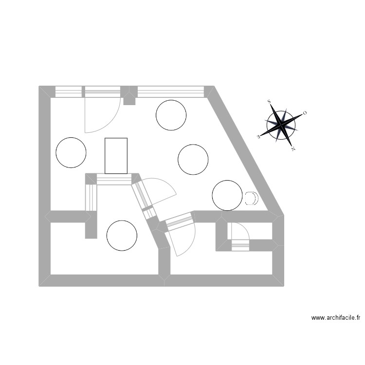 montigny. Plan de 4 pièces et 16 m2