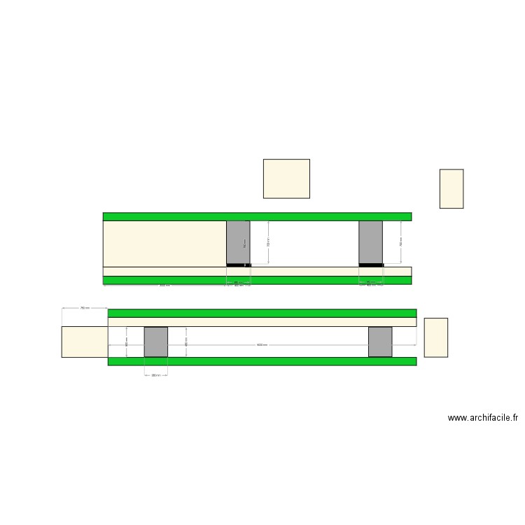 cloison. Plan de 0 pièce et 0 m2