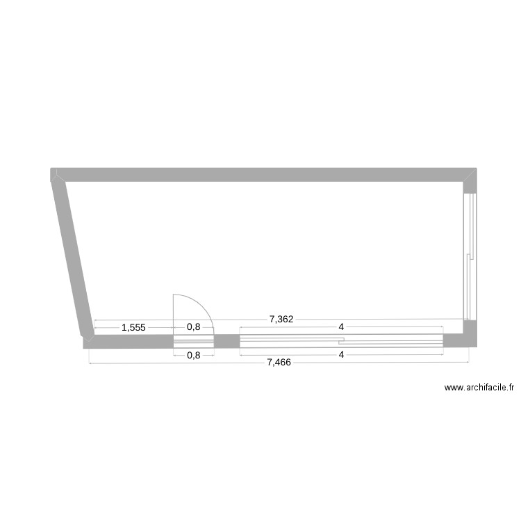 veranda. Plan de 0 pièce et 0 m2