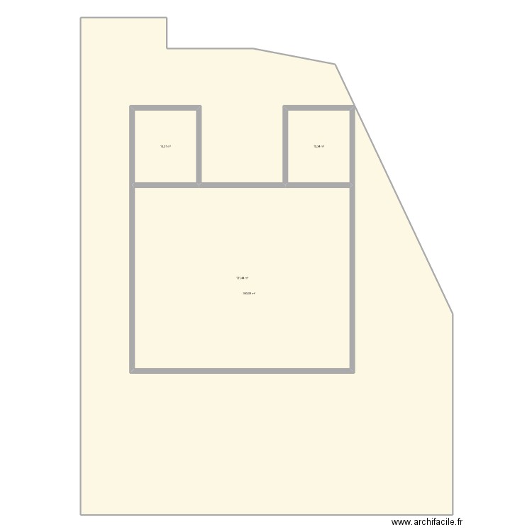 Roissy. Plan de 4 pièces et 695 m2