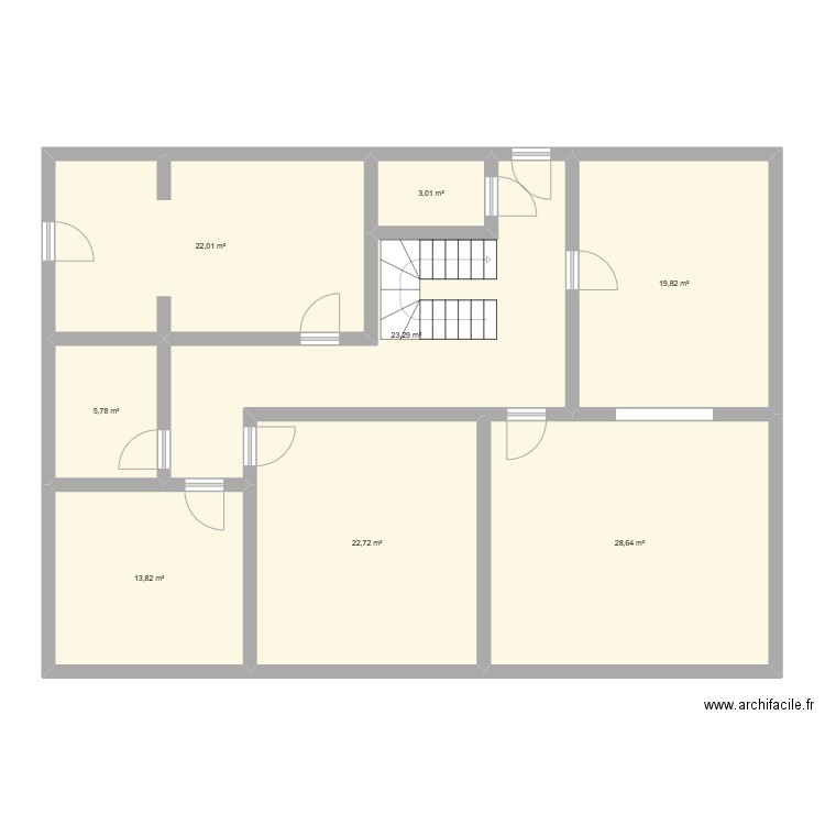 Av paquerette AS IS. Plan de 8 pièces et 139 m2