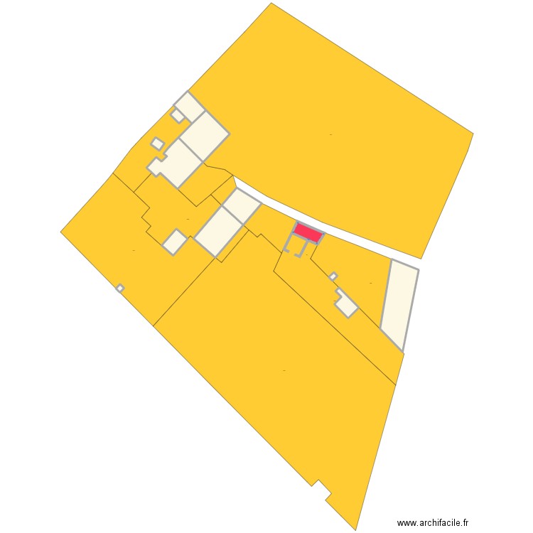 Plan de masse. Plan de 13 pièces et 1270 m2