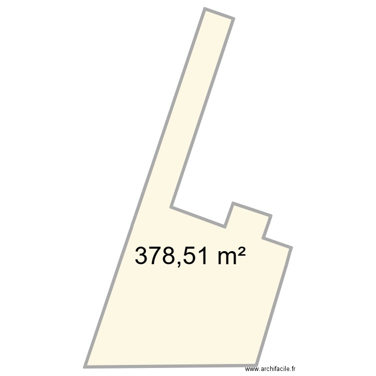 Emile Counord. Plan de 1 pièce et 379 m2