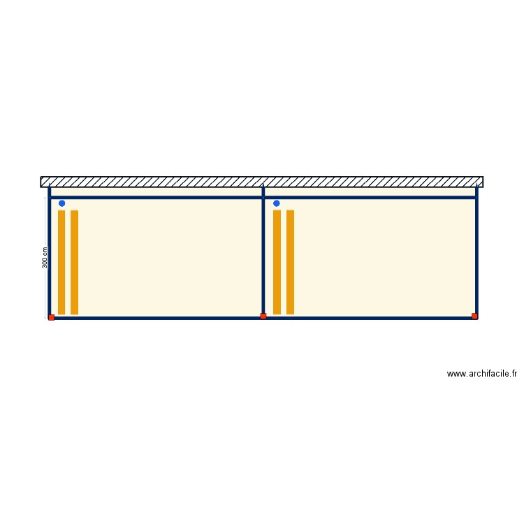 Beer V2. Plan de 4 pièces et 32 m2