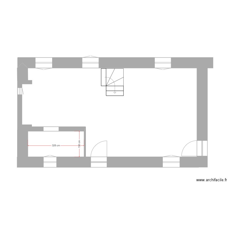 RDC appartement lapinette . Plan de 0 pièce et 0 m2