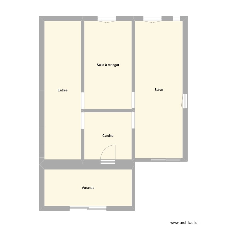 maison Victor Lépine 1. Plan de 5 pièces et 63 m2