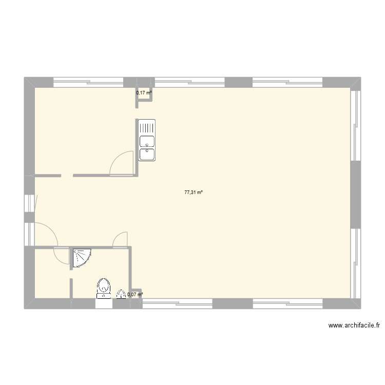 lilie bertolotti 2MTNE maison . Plan de 3 pièces et 78 m2