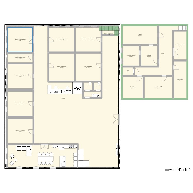 RACINES. Plan de 24 pièces et 689 m2