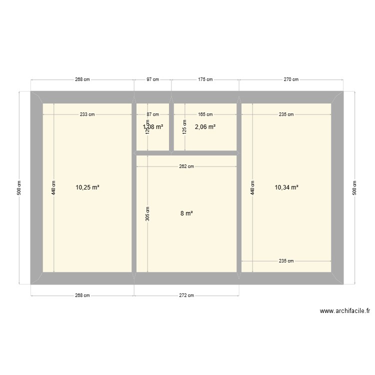 123. Plan de 5 pièces et 32 m2