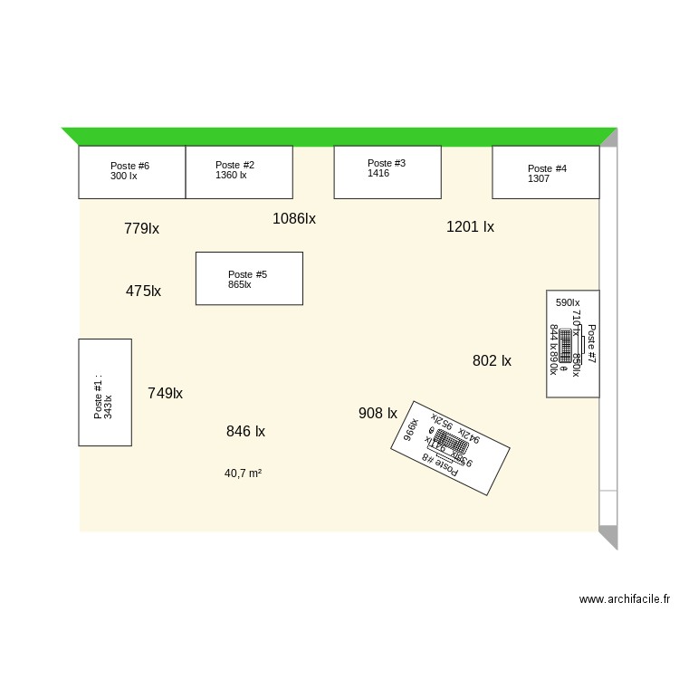 Classe . Plan de 0 pièce et 0 m2