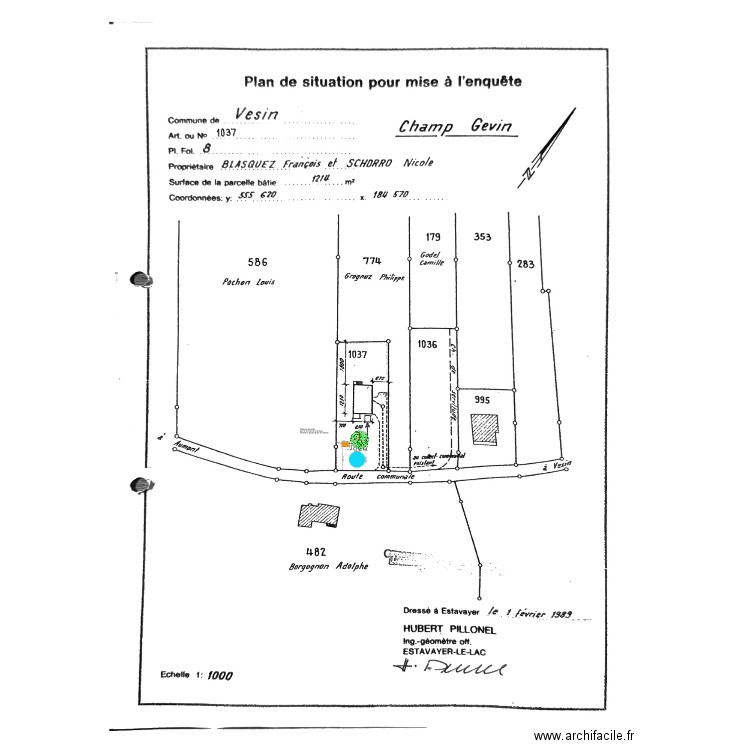 plan jardin avec cabane La Léchère. Plan de 0 pièce et 0 m2