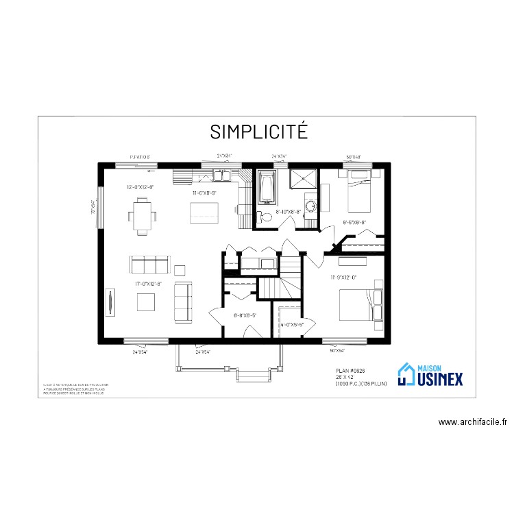 Sacha-Raphael et Fanny. Plan de 1 pièce et 94 m2