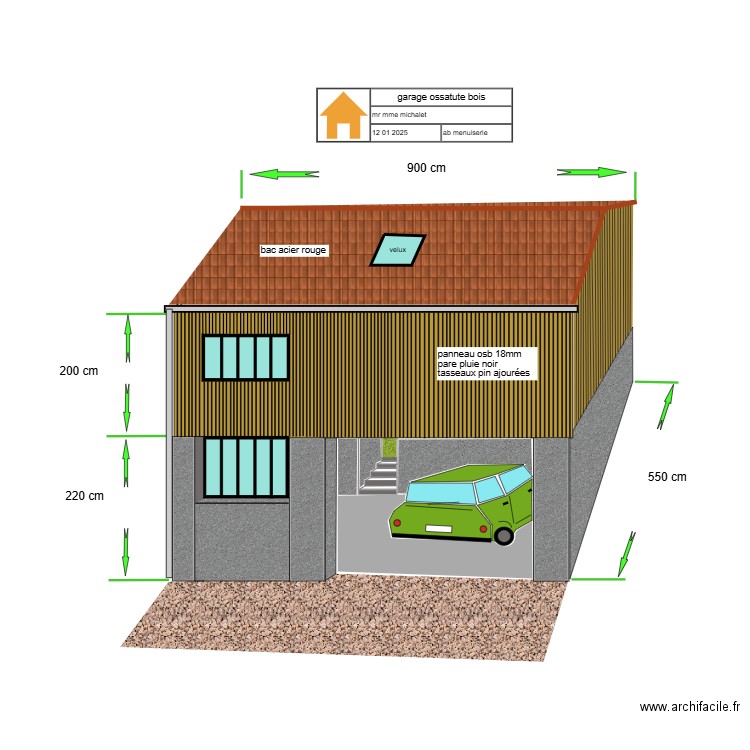 face est michalet. Plan de 0 pièce et 0 m2