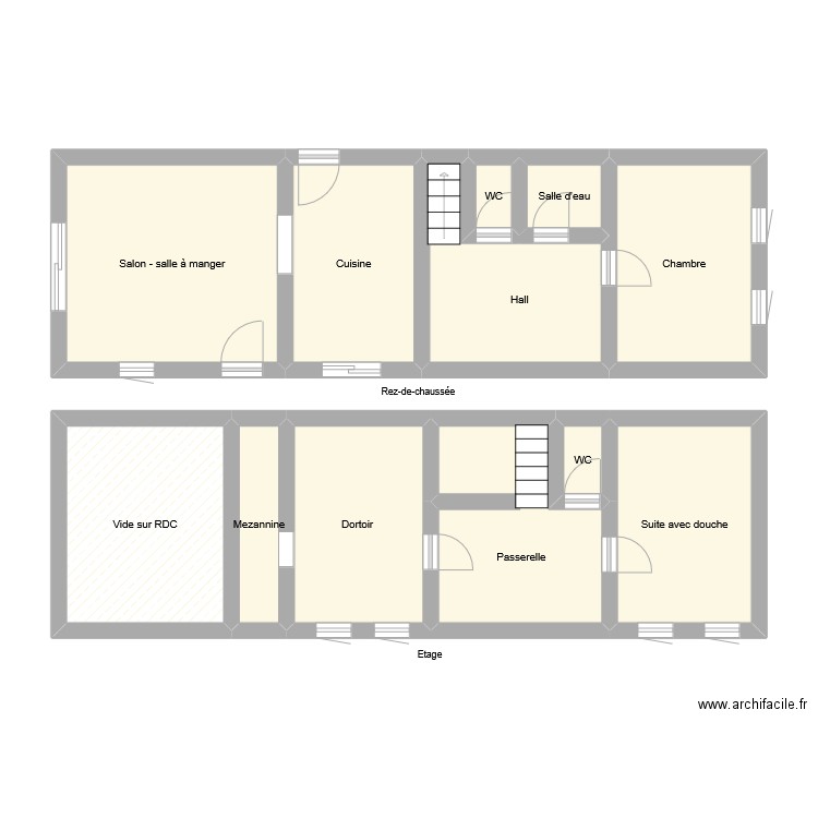 GR3332. Plan de 12 pièces et 71 m2