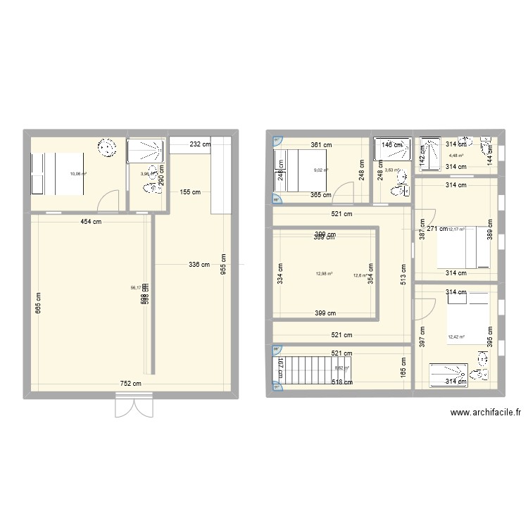 riad1. Plan de 13 pièces et 181 m2