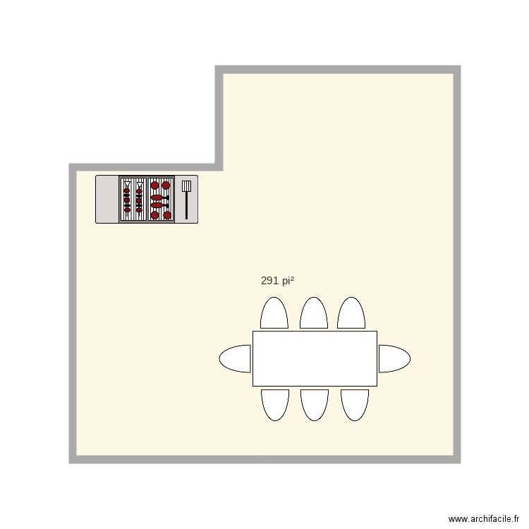 Terrasse vraie mesure. Plan de 0 pièce et 0 m2