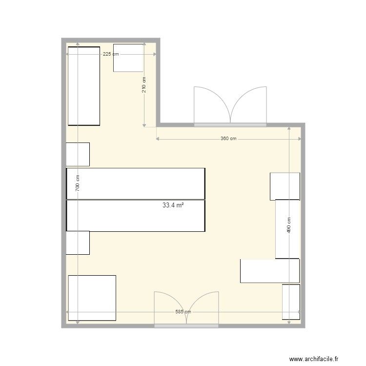 salle grise. Plan de 0 pièce et 0 m2