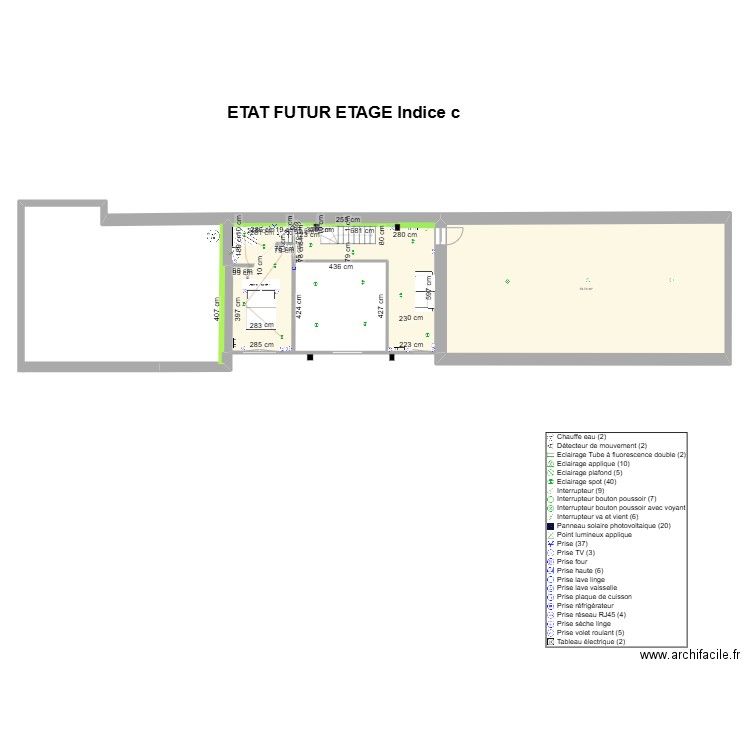 VIOLAINE indice d. Plan de 10 pièces et 263 m2