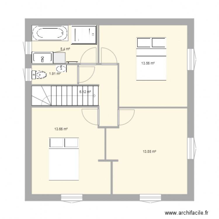 fred nat V2c étage. Plan de 0 pièce et 0 m2