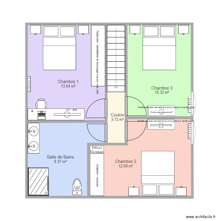 Maison papou et mamoune. Plan de 0 pièce et 0 m2