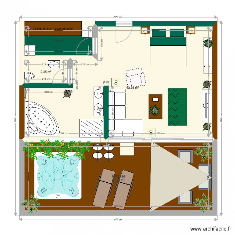 Hotel Réunion . Plan de 0 pièce et 0 m2