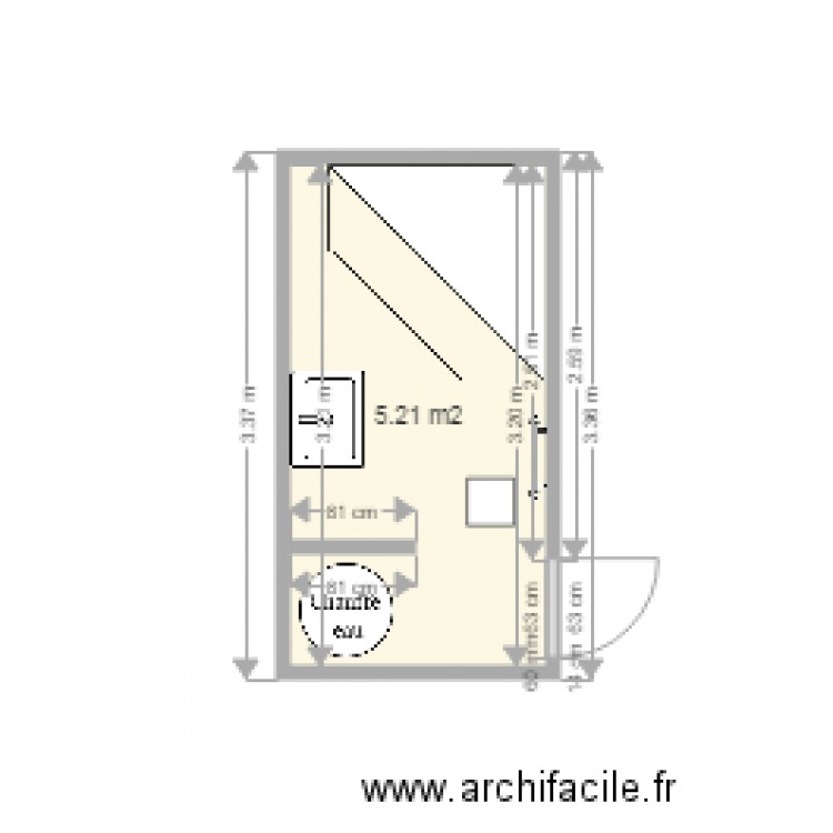 salle de bain. Plan de 0 pièce et 0 m2