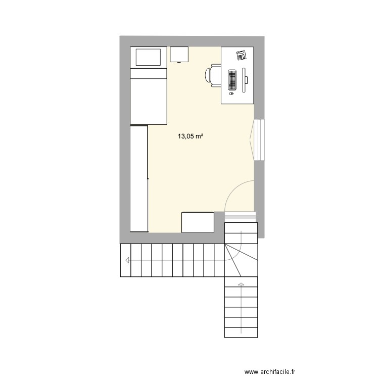 Chambre Harry Potter 2. Plan de 0 pièce et 0 m2