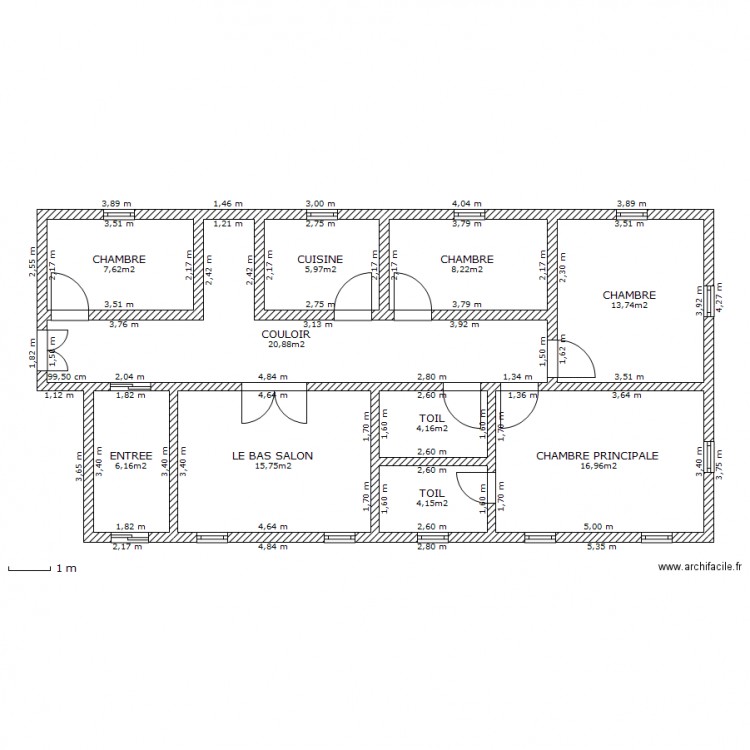 BAS PLAN RA VILLA 10/20M. Plan de 0 pièce et 0 m2