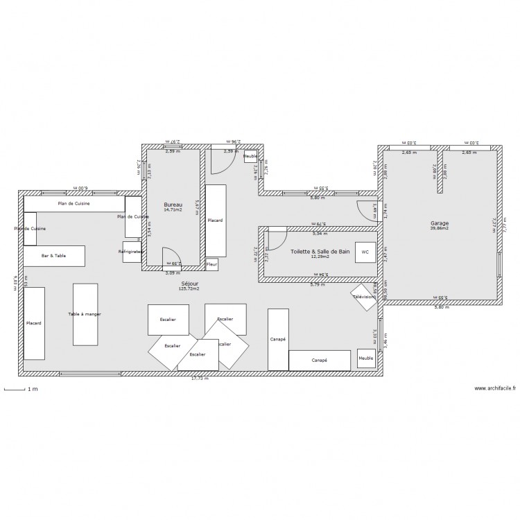 Rez de Chaussee terminée. Plan de 0 pièce et 0 m2