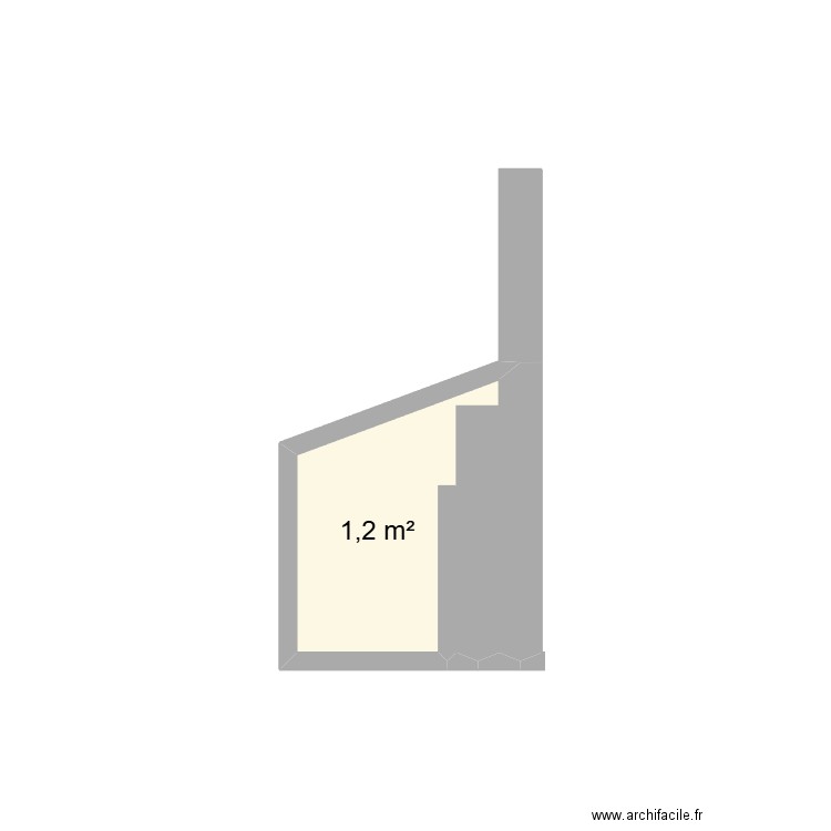 adonis estinnes2. Plan de 1 pièce et 1 m2