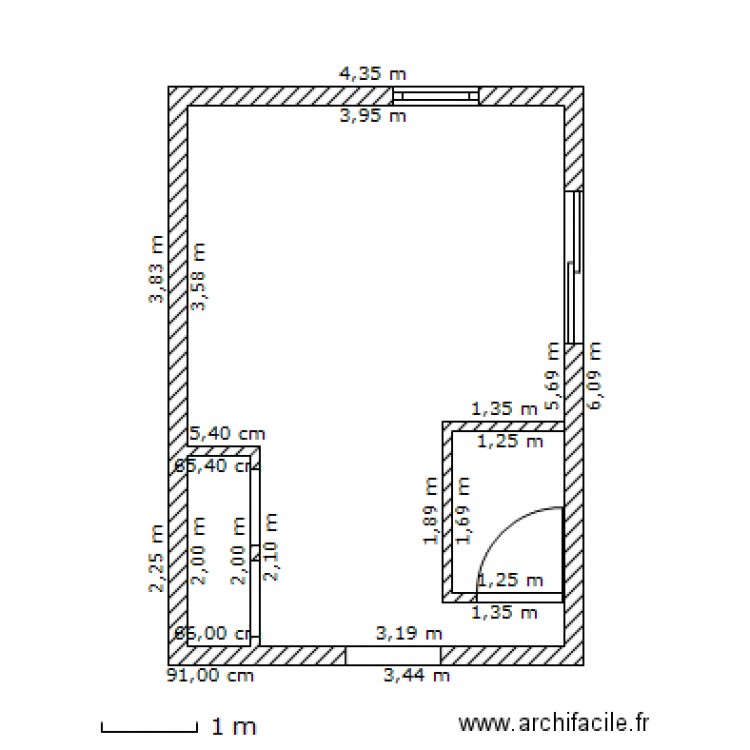 Salle de Bains. Plan de 0 pièce et 0 m2