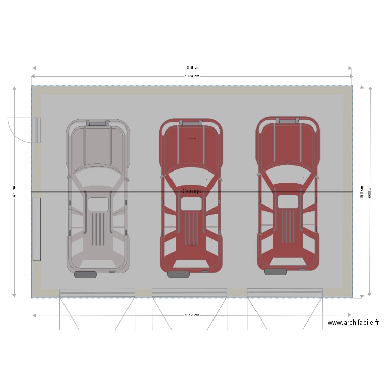 GARAGE 10x10 . Plan de 0 pièce et 0 m2