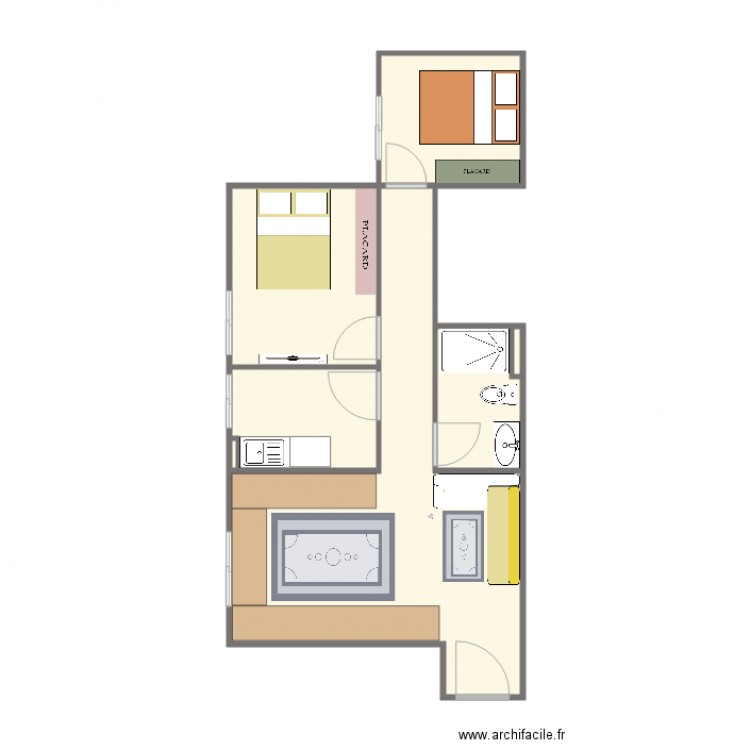 PLAN APPARTEMENT 2. Plan de 0 pièce et 0 m2