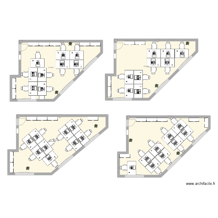 Bureau Cryostar de base. Plan de 0 pièce et 0 m2