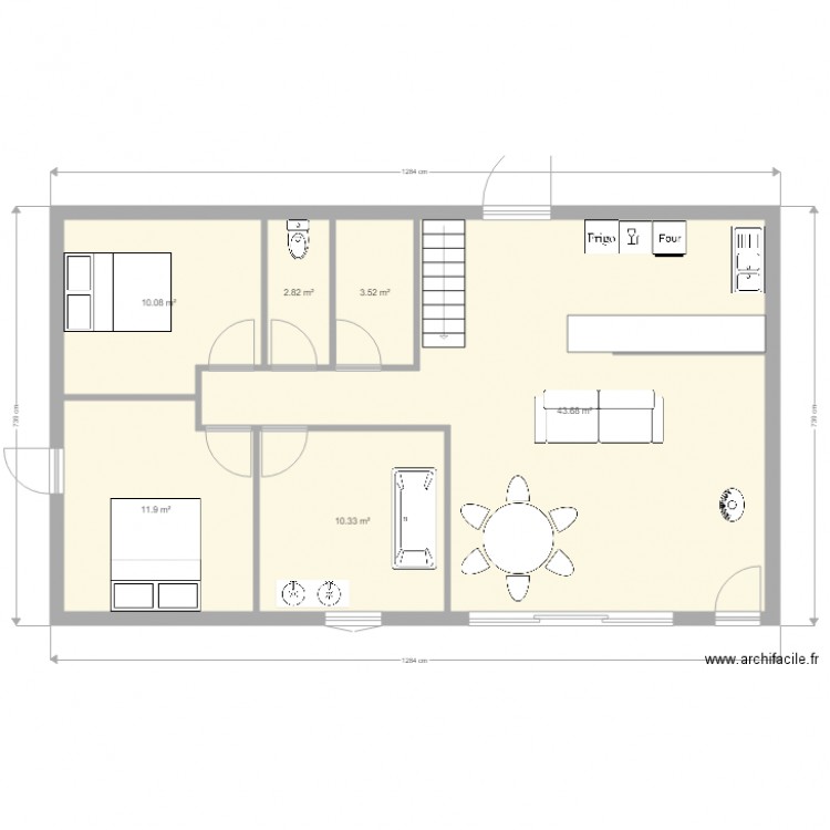 Plan 1. Plan de 0 pièce et 0 m2