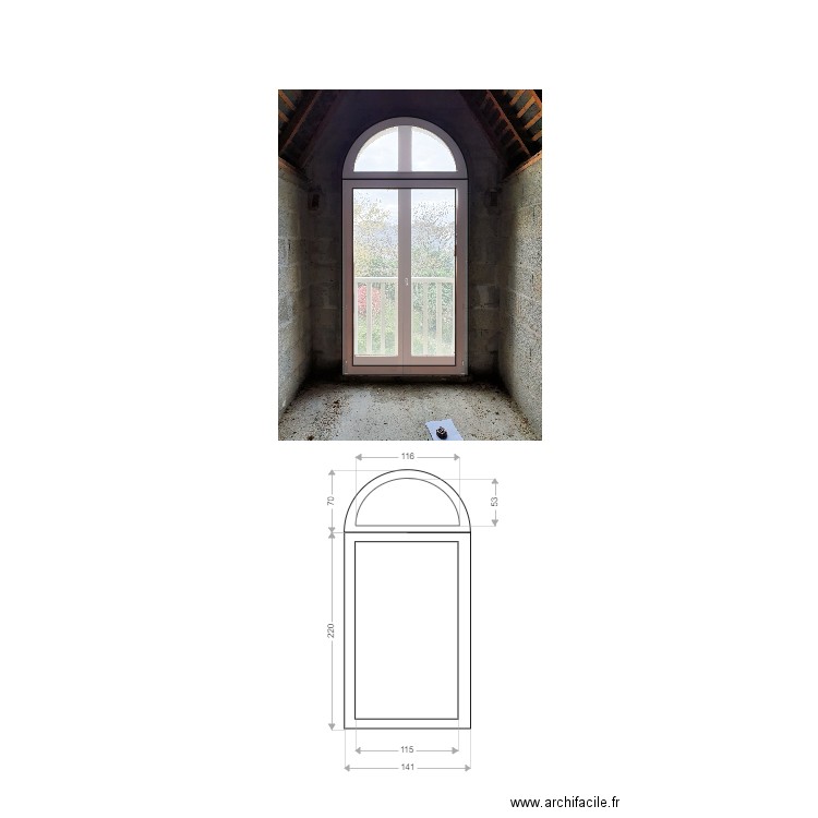 DEDALE Baie Combles. Plan de 0 pièce et 0 m2