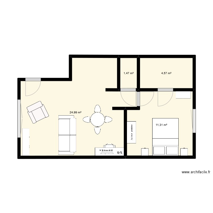 Appartement 2 - Plan 4 Pièces 42 M2 Dessiné Par Viper404