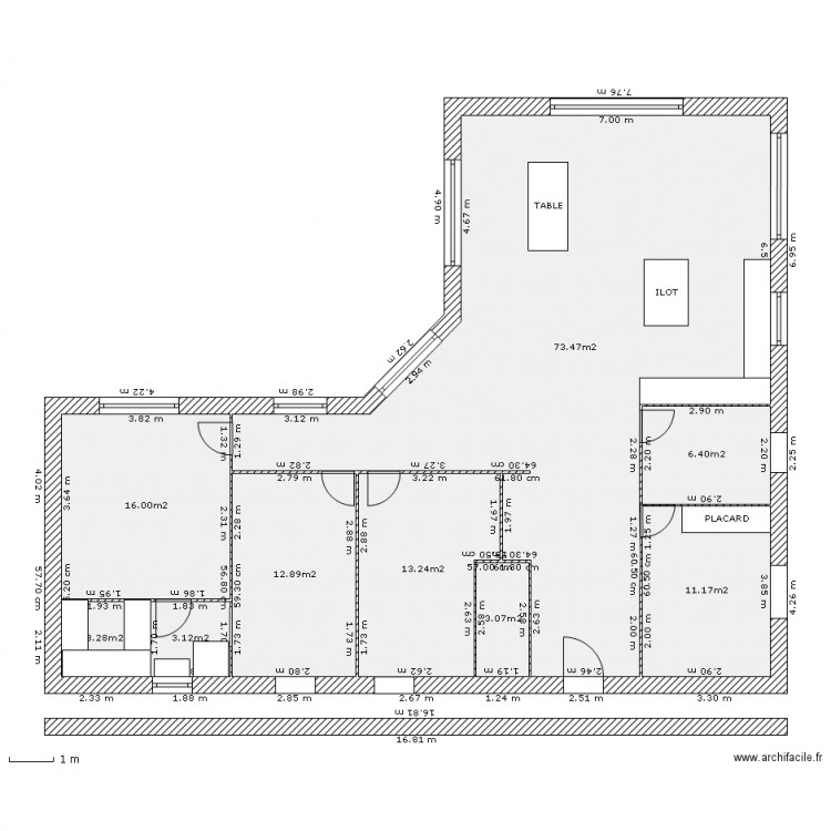 PLAN ARCHI MEUBLE. Plan de 0 pièce et 0 m2