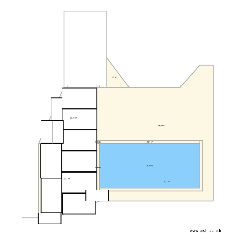 piscine terrasse2. Plan de 0 pièce et 0 m2