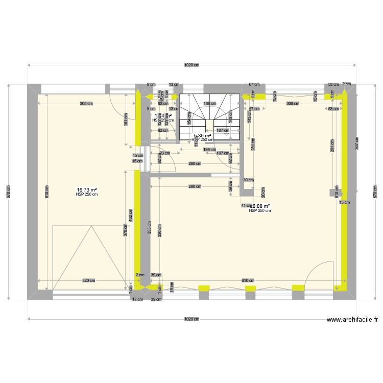 plan wizernes RDC AVEC ISOLANT. Plan de 0 pièce et 0 m2