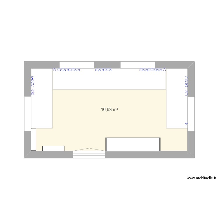 Plan Du Laboratoire Modulaire Plan 1 Pièce 17 M2 Dessiné Par Bioanne 