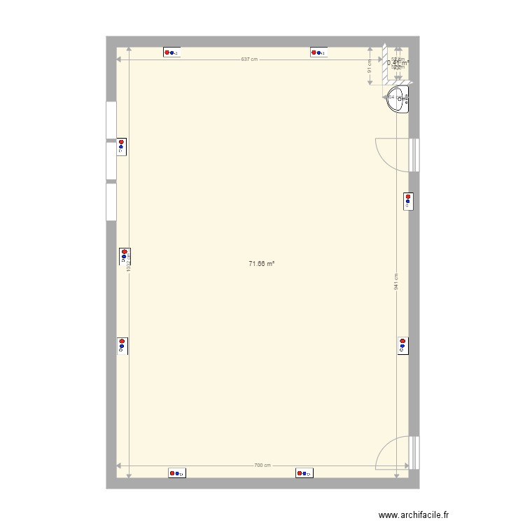 salle B202. Plan de 0 pièce et 0 m2