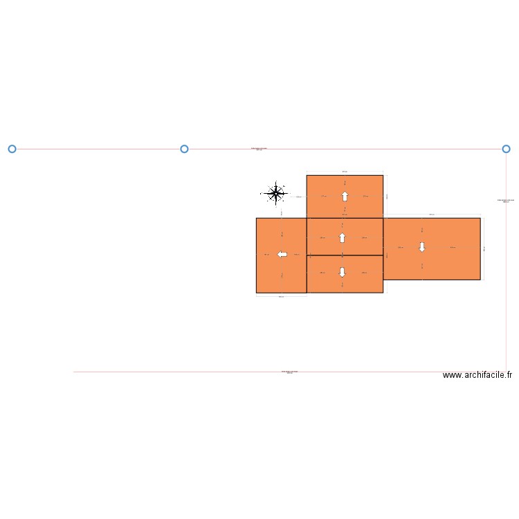 plan de toiture avant travaux.. Plan de 1 pièce et 4 m2