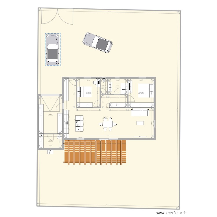 PUGYRON. Plan de 8 pièces et 563 m2