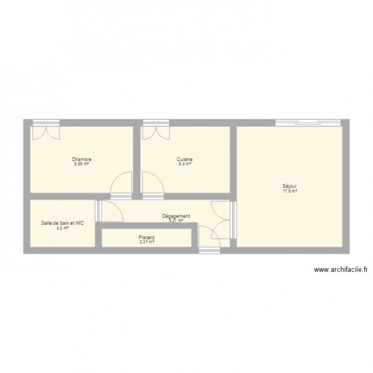 Plan appartement. Plan de 0 pièce et 0 m2