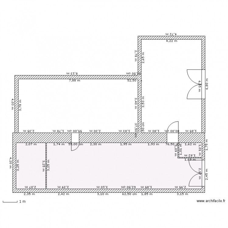 magasin. Plan de 0 pièce et 0 m2