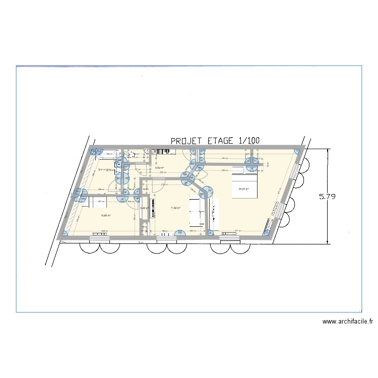 Plan etage valentin AlixV4. Plan de 0 pièce et 0 m2