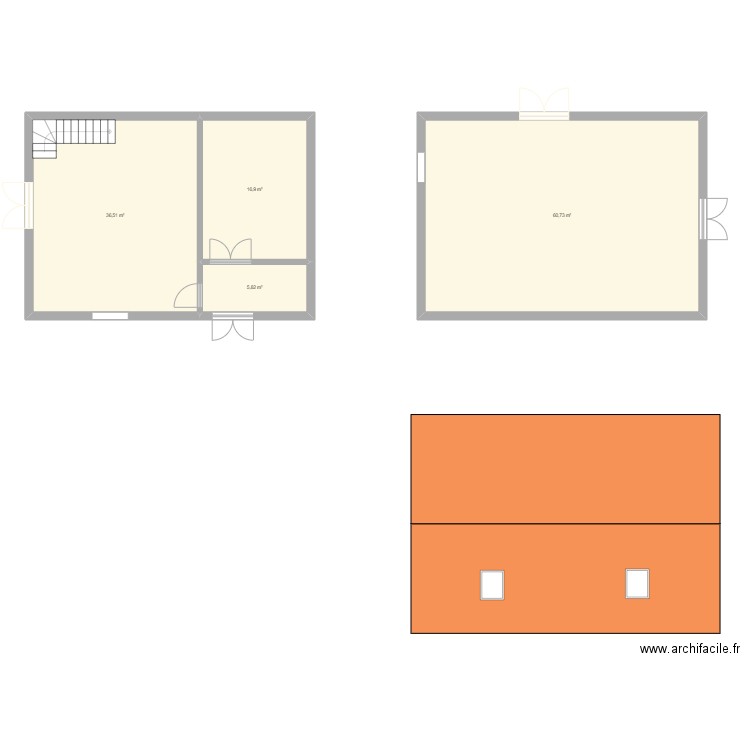 Ticot 2. Plan de 4 pièces et 120 m2