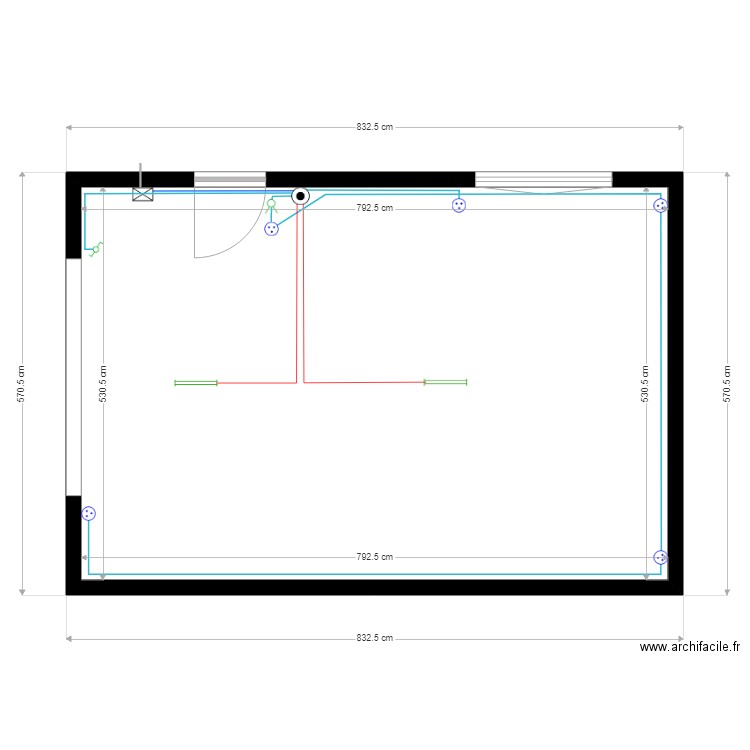 Garage maison Seb cablage. Plan de 0 pièce et 0 m2