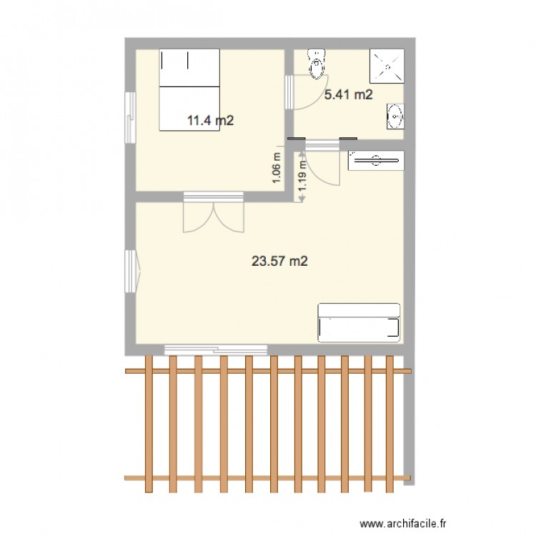 plan grand bungalow. Plan de 0 pièce et 0 m2